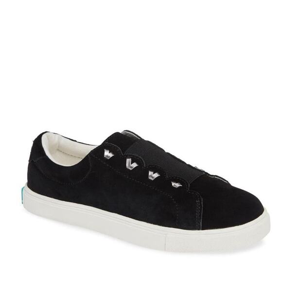 Jack Rogers Rye Black Suede Slip On Sneakers - Picture 1 of 9